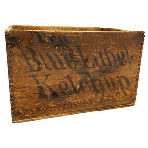 Blue‎ Label Ketchup Crate Curtice Brothers Co Advertising Rochester NY